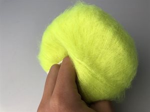 Angel by permin silk mohair - neon gul